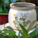 Vintage Ceramic Ice Crack Flower Pot - Image 4