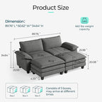 LINSY HOME Modular Sectional Sofa - Image 2