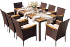 Greesum 9 Pieces Outdoor Patio Dining Set, Conversation Sets by BuynowfromGreesum