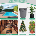 sanyi Plant Caddy with Wheels, 2 Pack 8-21" Adjustable Rolling Plant Stands - Image 4