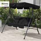 Outsunny 3-Seat Outdoor Patio Swing Chair - Image 2