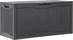 YITAHOME 100 Gallon Resin Deck Box, Weather Resistant Outdoor Storage Box by YITAHOME