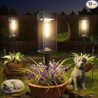 Solar Pathway Lights Outdoor, 12 Pack Bright Solar Lights Outdoor, Auto On/Off by Professionalproductionofsolarlightsoutdoor%EF%BC%9A%EF%BC%89