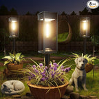 Solar Pathway Lights Outdoor, 8 Pack Bright Solar Lights Outdoor, Auto On/Off by Professionalproductionofsolarlightsoutdoor%EF%BC%9A%EF%BC%89