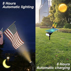 All-New Solar Spot Lights Outdoor Waterproof，20 LEDs Solar Flag Light - Image 4