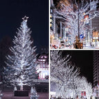 Warm White ⇋ Cool White 66Ft 200LED Christmas Fairy Lights Plug in - Image 4