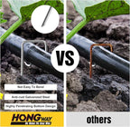 HongWay 240 Pack 6 Inch Landscape Staples, Garden Stakes Galvanized Tent Stakes - Image 5