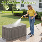 Devoko 78 Gallon Deck Box, Waterproof Resin Outdoor Storage Box - Image 4