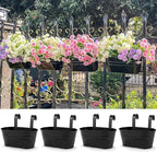 OGIMA 8pcs Hanging Planters Flower Pots, Metal Iron Wall Planter Indoor/Outdoor - Image 6