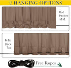 NICETOWN 2 Panels Blackout Patio Waterproof Outdoor Curtains, Thermal Insulated - Image 2