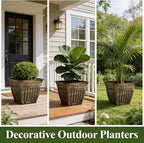 14 Inch Vintage Square Planter - Image 7