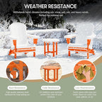 WestinTrends Dylan Adirondack Round Outdoor Side Table - Image 5