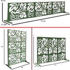 Oakland Living 6 ft. X 4 ft. Green Freestanding Metal Privacy Screen Room - Image 2