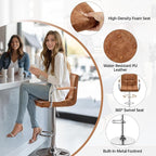 Yaheetech Bart Stools Set of 4, PU Leather Adjustable Barstools - Image 7