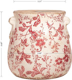 Antique Ceramic Planter & Vase for Home Decor, 6.68 Inch Rustic Farmhouse - Image 6