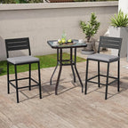 Crestlive Products Outdoor Bar Stools Set of 4, Patio Counter Height Barstools - Image 9