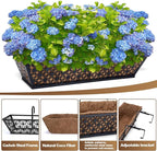 24 Inch Window Box Planters Outdoor, Deck Railing Planter Boxes - Image 4