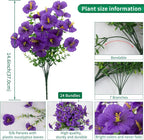24 Bundles Artificial Pansy Flowers - Image 2