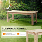 VINGLI Outdoor Wood Bench - Image 4