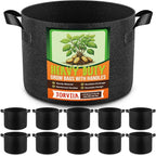 10 Pack 3 Gallon Grow Bags, Thickened Nonwoven Fabric Planter Pots by Unknown