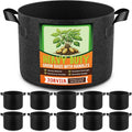 10 Pack 20 Gallon Grow Bags, Thickened Nonwoven Fabric Planter Pots by Unknown