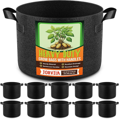 10 Pack 20 Gallon Grow Bags, Thickened Nonwoven Fabric Planter Pots by Unknown
