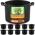 10 Pack 2 Gallon Grow Bags, Thickened Nonwoven Fabric Planter Pots by Unknown