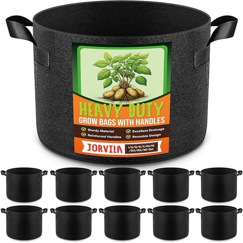10 Pack 30 Gallon Grow Bags, Thickened Nonwoven Fabric Planter Pots by Unknown