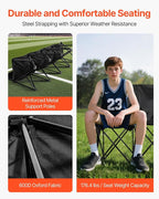VEVOR Portable Folding Bench, 4 Seat Foldable Soccer Bench - Image 5