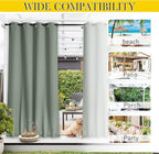 NICETOWN 2 Panels Weighted Outdoor Curtains - Image 8