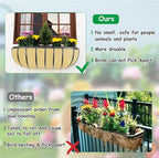 3PCS 30 Inch Planter Basket Liners Fabric Window Box Liners Felt Trough Planter - Image 4