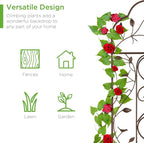 Best Choice Products Set of 2 60x15-inch Iron Arched Garden Trellis w/Branches - Image 5