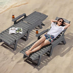 VEVOR Chaise Lounge Chair, 400 lbs Weight Capacity, 6 Positions Adjustable - Image 2