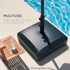 Best Choice Products 123lb Capacity Fillable Mobile Umbrella Base Heavy Duty - Image 5