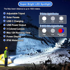 Rechargeable Spotlight Flashlight, Peascat 3, 000L Lumens LED Handheld Spot - Image 2