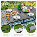 Sophia and William Swivel Patio Dining Set - Image 7