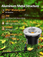 ZUCKEO Low Voltage Landscape Lights LED Well Lights 3W 12V-24V in Ground Light - Image 2