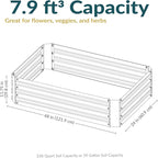 Sunnydaze 11.75" H Raised Metal Garden Bed - Image 6
