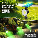 nipify 2 Pack Solar Spot Lights Outdoor Waterproof, Solar Spotlight Light - Image 4