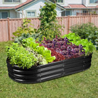Raised Garden Bed Galvanized Planter Box Outdoor, Rot-Resistant Metal Garden - Image 6