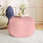 Round Stuffed Pouf Ottoman for Foot Rest, A Round Modern Foam Filled Poufs by Gericco