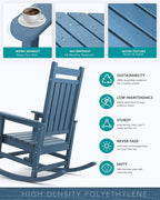 SERWALL Oversized Rocking Chair, Outdoor Rocking Chair - Image 4