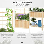 Outsunny 47'' Wooden Raised Garden Bed - Image 3