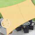 LOVE STORY Rectangle 5'x8' Waterproof Sun Shade Sail Canopy UV Block by LOVESTORY
