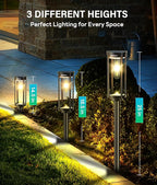 Solar Pathway Lights Outdoor 2 Pack, Bright Solar Path Lights Outside Waterproof - Image 7