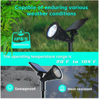 Solar Spot Lights Outdoor Color Changing, 8 Lighting Modes 2-in-1 Solar Lights - Image 5
