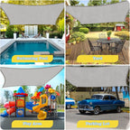 HappyTrends Sun Shade Sail, Tear and Rust Resistant Patio sail Shade - Image 7