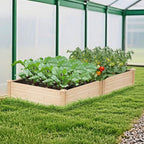 Giantex Raised Garden Bed, Wood Planter Box, Outdoor Square Garden Bed - Image 2