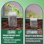 Cosweet 11.6''H Deep Nursery Grow Bags, Non-Woven Fabric Planting Pots - Image 2