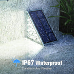 VOLISUN Solar Stair Lights 12 Pack, Solar Step Lights Waterproof IP67, Outdoor - Image 5